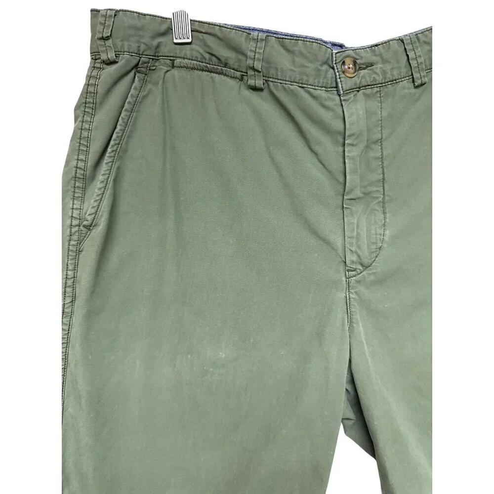 Polo Ralph Lauren Men's Shorts Chino Green Relaxed Fit Drawstring Preppy Size 35